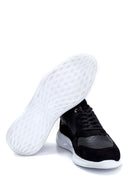 Men's Suede Detailed Leather Sneaker | Derimod Men's Suede Detailed Leather Sneaker | Derimod