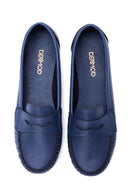 Kadın Lacivert Loafer | Derimod Kadın Lacivert Loafer | Derimod