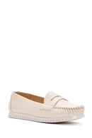 Women's Beige Loafer | Derimod Women's Beige Loafer | Derimod