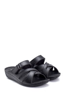 Women's Wedge Heeled Casual Slippers | Derimod Women's Wedge Heeled Casual Slippers | Derimod