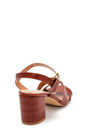 Women's Crocodile Patterned Sandals | Derimod Women's Crocodile Patterned Sandals | Derimod