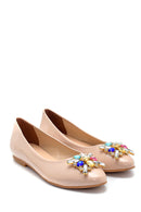 Women's Patent Leather Stone Ballerinas | Derimod Women's Patent Leather Stone Ballerinas | Derimod