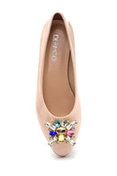 Women's Patent Leather Stone Ballerinas | Derimod Women's Patent Leather Stone Ballerinas | Derimod