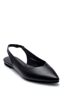 Kadın Siyah Arkası Açık Günlük Babet | Derimod Kadın Siyah Arkası Açık Günlük Babet | Derimod