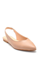 Kadın Bej Arkası Açık Günlük Babet | Derimod Kadın Bej Arkası Açık Günlük Babet | Derimod