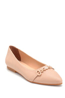 Kadın Bej Tokalı Babet | Derimod Kadın Bej Tokalı Babet | Derimod