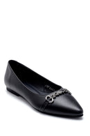 Kadın Siyah Tokalı Babet | Derimod Kadın Siyah Tokalı Babet | Derimod