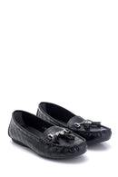 Kadın Kroko Desenli Püsküllü Loafer | Derimod Kadın Kroko Desenli Püsküllü Loafer | Derimod
