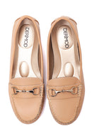 Women's Beige Buckle Casual Loafer | Derimod Women's Beige Buckle Casual Loafer | Derimod