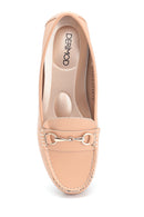 Kadın Pudra Tokalı Casual Loafer | Derimod Kadın Pudra Tokalı Casual Loafer | Derimod