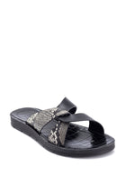 Women's Snake Printed Slippers | Derimod Women's Snake Printed Slippers | Derimod