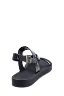 Women's Crocodile Printed Casual Sandals | Derimod Women's Crocodile Printed Casual Sandals | Derimod