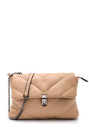 Women's Brown Quilted Shoulder Bag | Derimod Women's Brown Quilted Shoulder Bag | Derimod