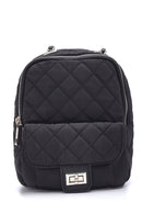 Women's Square Pattern Backpack | Derimod Women's Square Pattern Backpack | Derimod