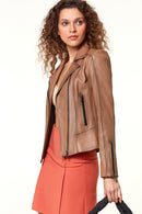 Kiara Kadın Deri Ceket | Derimod Kiara Kadın Deri Ceket | Derimod