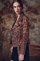 Belaır Kadın Leopar Deri Ceket | Derimod Belaır Kadın Leopar Deri Ceket | Derimod