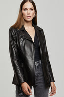 Jetset Kadın Deri Ceket | Derimod Jetset Kadın Deri Ceket | Derimod