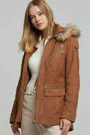 Donatella Kadın Deri Ceket | Derimod Donatella Kadın Deri Ceket | Derimod