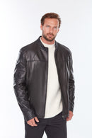 Neymar(Plus) Erkek Siyah Deri Ceket | Derimod Neymar(Plus) Erkek Siyah Deri Ceket | Derimod