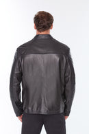 Neymar(Plus) Erkek Siyah Deri Ceket | Derimod Neymar(Plus) Erkek Siyah Deri Ceket | Derimod