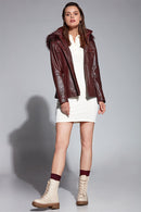 Edite Kadın Deri Ceket | Derimod Edite Kadın Deri Ceket | Derimod