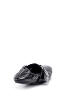 Kadın Siyah Deri Tokalı Babet | Derimod Kadın Siyah Deri Tokalı Babet | Derimod