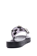Kadın Siyah Şeffaf Taşlı Terlik | Derimod Kadın Siyah Şeffaf Taşlı Terlik | Derimod