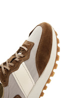 Erkek Vizon Süet Deri Detaylı Sneaker | Derimod Erkek Vizon Süet Deri Detaylı Sneaker | Derimod