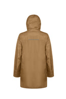 Geox Men's Tan M Clintford Zippered Long Coat | Derimod Geox Men's Tan M Clintford Zippered Long Coat | Derimod