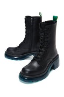 Women's Black Leather Heeled Boots | Derimod Women's Black Leather Heeled Boots | Derimod