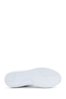 Kadın Beyaz Bağcıklı Deri Sneaker | Derimod Kadın Beyaz Bağcıklı Deri Sneaker | Derimod