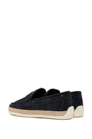 Erkek Lacivert Süet Deri Casual Loafer | Derimod Erkek Lacivert Süet Deri Casual Loafer | Derimod
