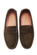 Erkek Yeşil Süet Deri Loafer | Derimod Erkek Yeşil Süet Deri Loafer | Derimod