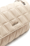 Women's Beige Faux Leather Shoulder Bag | Derimod Women's Beige Faux Leather Shoulder Bag | Derimod