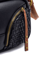 Women's Black Faux Leather Crossbody Bag | Derimod Women's Black Faux Leather Crossbody Bag | Derimod