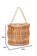 Women's Straw Beaded Clutch Bag | Derimod Women's Straw Beaded Clutch Bag | Derimod
