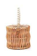 Women's Straw Beaded Clutch Bag | Derimod Women's Straw Beaded Clutch Bag | Derimod