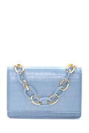 Women's Blue Crocodile Handbag | Derimod Women's Blue Crocodile Handbag | Derimod