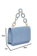 Women's Blue Crocodile Handbag | Derimod Women's Blue Crocodile Handbag | Derimod