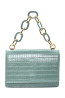 Women's Green Crocodile Handbag | Derimod Women's Green Crocodile Handbag | Derimod