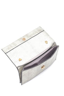 Women's Silver Printed Portfolio | Derimod Women's Silver Printed Portfolio | Derimod