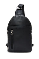 Men's Black Strap Crossbody Bag | Derimod Men's Black Strap Crossbody Bag | Derimod