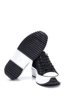 Women's Black Thick Soled Fabric Sneaker | Derimod Women's Black Thick Soled Fabric Sneaker | Derimod