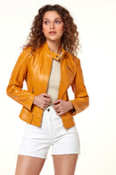 Sonıa Kadın Deri Ceket | Derimod Sonıa Kadın Deri Ceket | Derimod