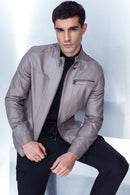 Felibe Erkek Vizon Deri Ceket | Derimod Felibe Erkek Vizon Deri Ceket | Derimod