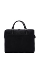 Men's Black Printed Briefcase | Derimod Men's Black Printed Briefcase | Derimod