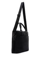 Men's Black Printed Briefcase | Derimod Men's Black Printed Briefcase | Derimod