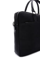 Men's Black Printed Briefcase | Derimod Men's Black Printed Briefcase | Derimod