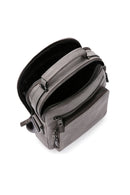 Erkek Antrasit Deri Çapraz Çanta | Derimod Erkek Antrasit Deri Çapraz Çanta | Derimod