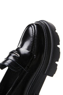 Women's Black Leather Masculine Loafer | Derimod Women's Black Leather Masculine Loafer | Derimod